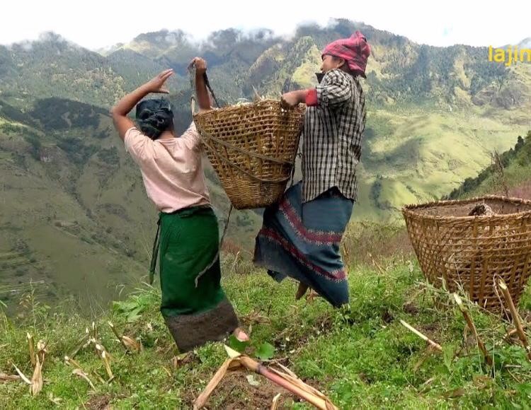 A picture of Himalayan women